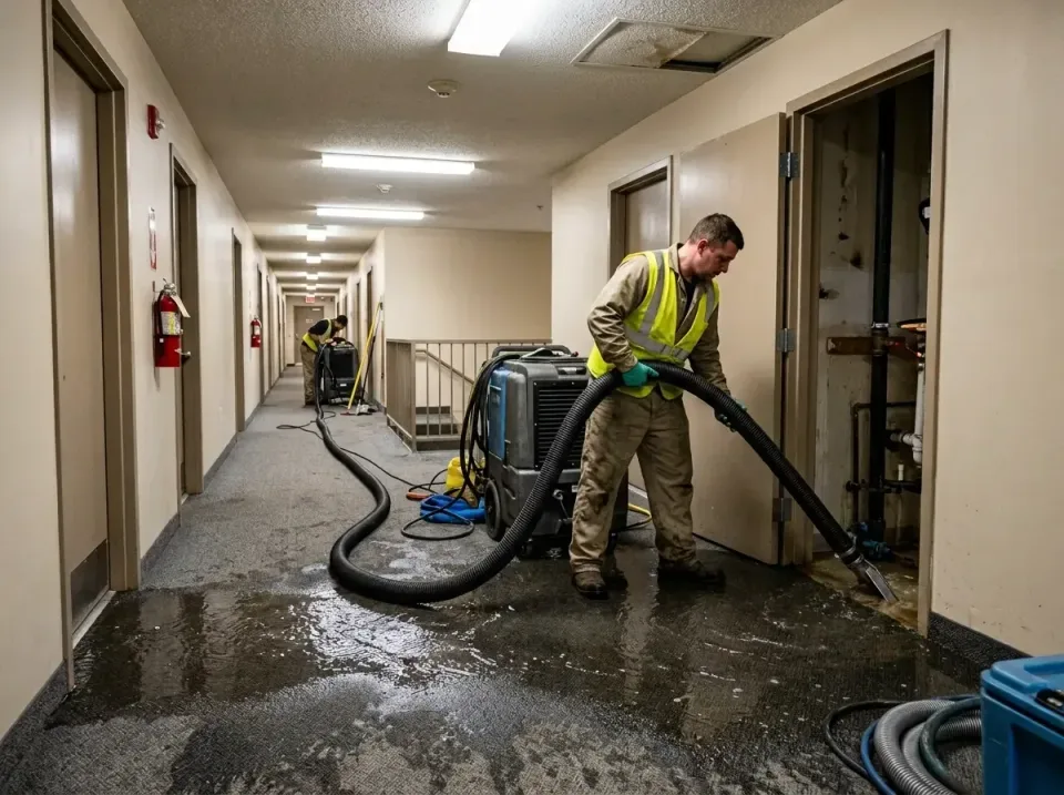 multi-unit-apartment-hallway-f-005 — frequently asked questions, Emergency Burst Pipe Water Extraction & Removal in East Ric…